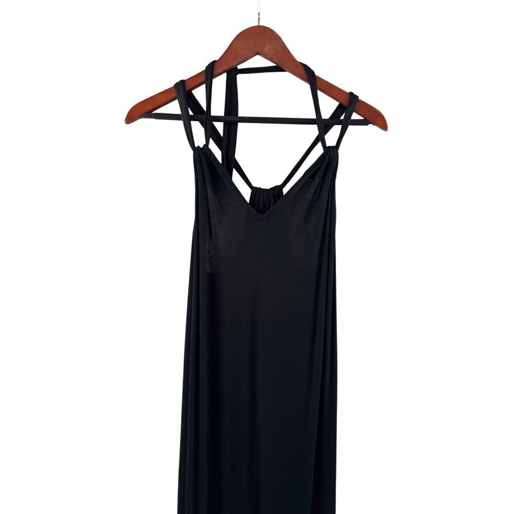 Cabi Black Sleeveless Strappy Maxi Dress Size M